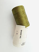 Нитки шовкові віскоза, для ручної і машинної вишивки, для китичок, для сережок. Індія. Хакі № LM (LML)