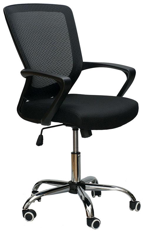 Крісло офісне Marin black, з механізмом Tilt, спинка — сітка, сидіння PP — поліпропілен, фото 1