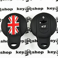 Чехол (черный, силиконовый) для смарт ключа Mini (Мини) 3 кнопки