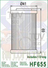 Оливний фільтр Hiflo HF655