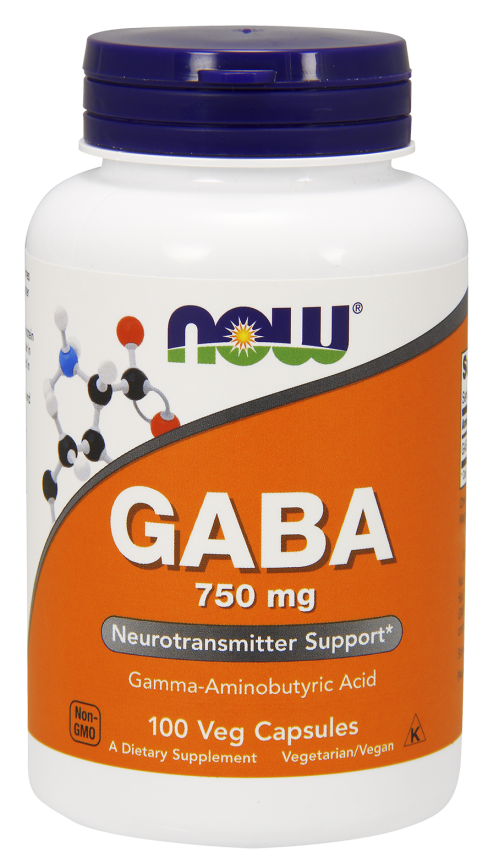 Now Gaba 750 mg 100 veg caps