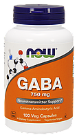 Now Gaba 750 mg 100 veg caps