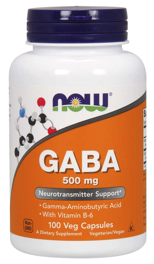 Now Gaba 500 mg 100 veg caps