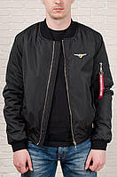 Бомбер чоловічий МА-1 куртка від Olymp, Color: Black чорний