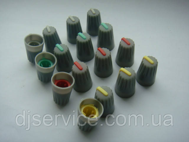 Ручка потенціометра 19x14mm пульт Phonic, Muzon (кольорова)