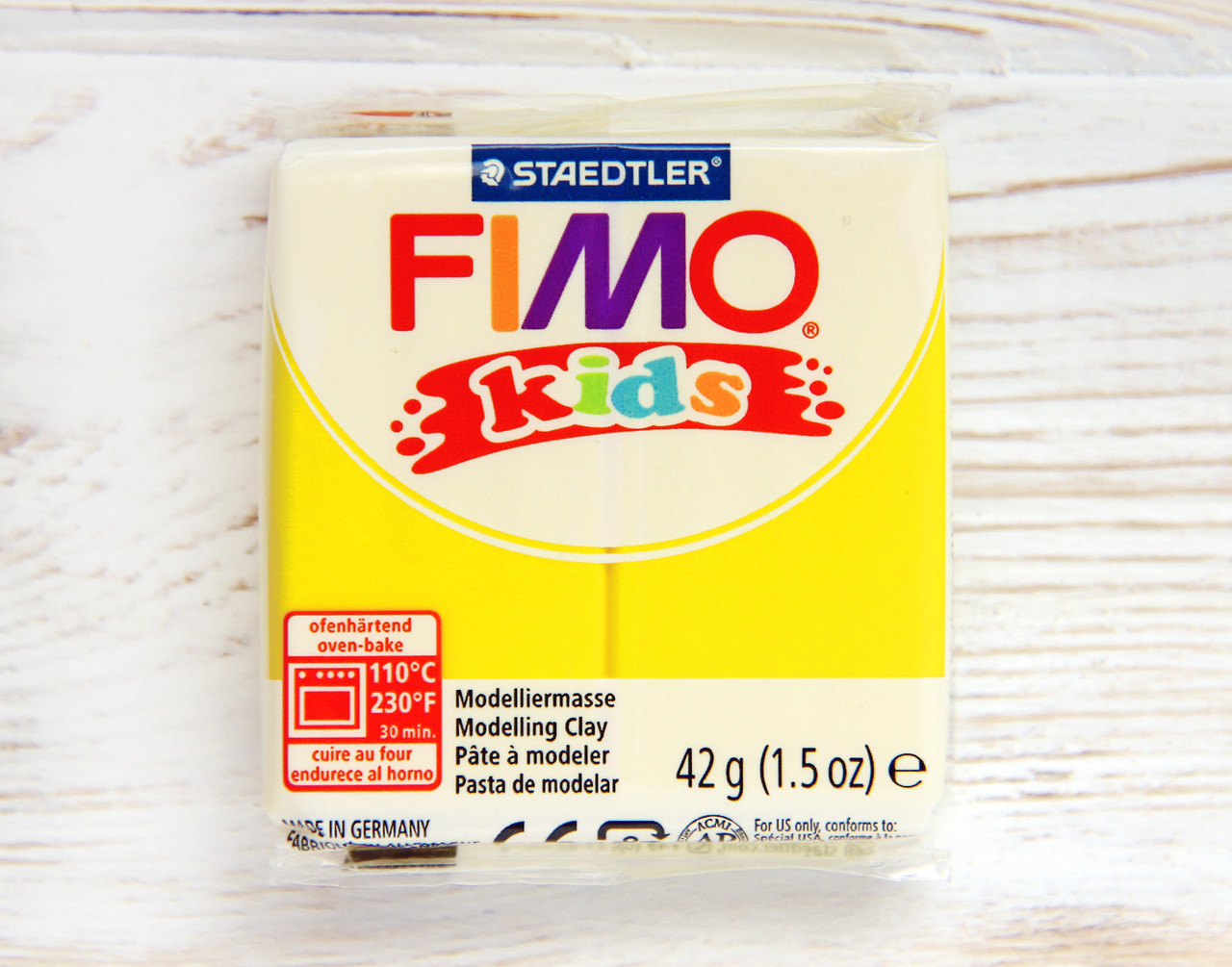 Фімо Кидс полімерна глина Fimo Kids 1, жовтий. Німеччина.