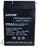 Аккумулятор 6v 4.5Аh Aistar, фото 6