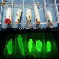 Набор светящихся приманок Luminous Minnow 5 шт