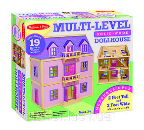 Будиночок для ляльок Melissa&Doug Багатоповерховий Дерев'яний будиночок, фото 5