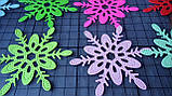 Вирубка з картону.  Сніжинка, 80х80 мм, фото 2