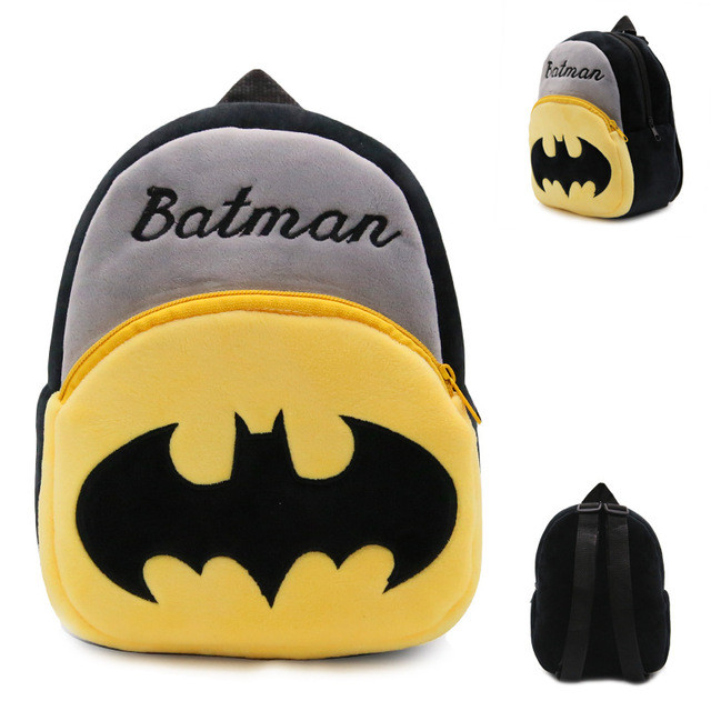 Рюкзачок для садка. М'який рюкзак плюшевий для малюків Бетмен, Batman. Дитячий рюкзак для хлопчика 1-5 років
