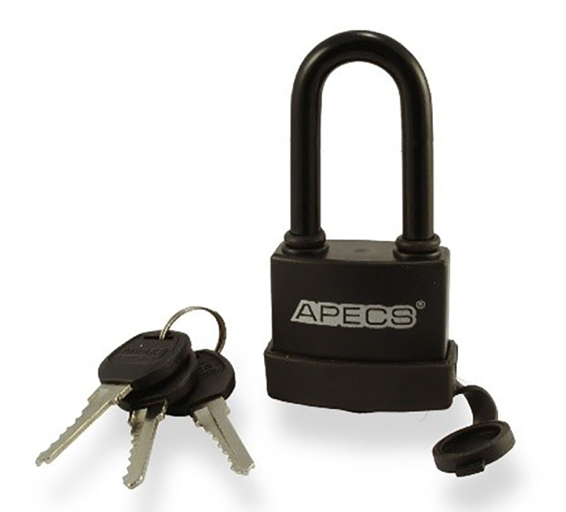 Замок навісний Apecs PDR-50-70-L в гумі (Китай)
