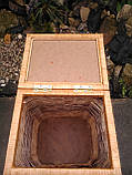 Ящик квадратний маленький із темною серединою, фото 2
