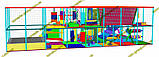 Лабіринт дитячий ігровий комплекс із батутом джамп "Ігробум", фото 3