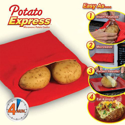 Potato Express — мішечок для запікання картоплі в мікрохвильовій печі Поте Експрес, Pouch for potato