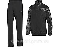 Черный мужской спортивный костюм Аdidas Tracksuit Basic Woven (W61367)