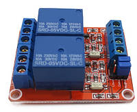 2-х канальный модуль реле с триггером на оптопаре 5В