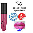 Рідка помада для губ Golden Rose №7 Longstay liquid matte Голден роуз матова, фото 2