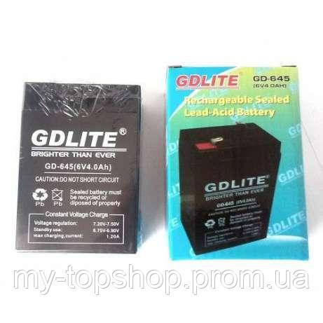 Аккумулятор GDLITE GD-645 6V 5Ah. 6 Ah для ваг