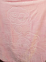Детское меховое одеяло 100*140. Нежно розовый.