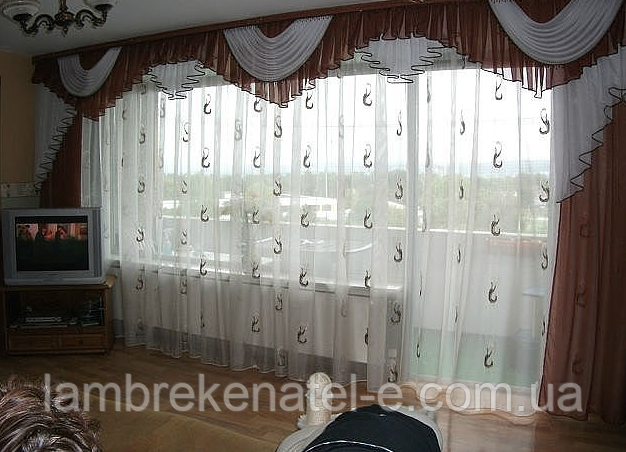 Ламбрекен 4 м для залу вітальні, фото 1