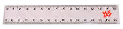 Лінійка 15 см прозора 370329 Yes