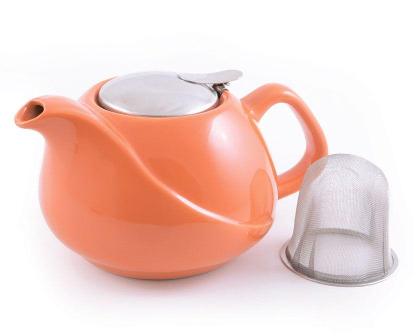 Заварювальний чайник 0.75 л з ситечком керамічний Fissman, фото 1
