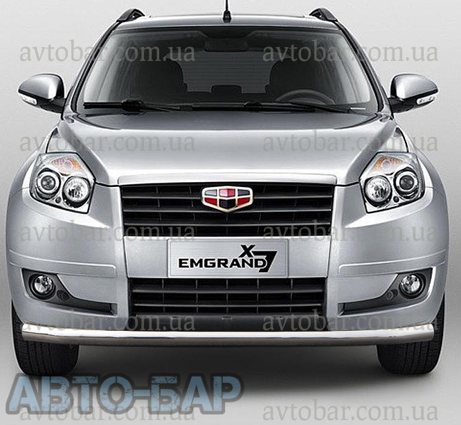 Кенгурник одинарний вус на Geely X7 (c 2012--) Джилі х 7