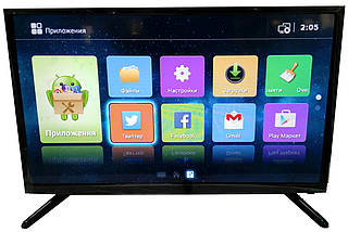 Телевізор LED backlight tv L 32" T2 Smart TV ANDROID операційна пам'ять 1 Гб, фото 4