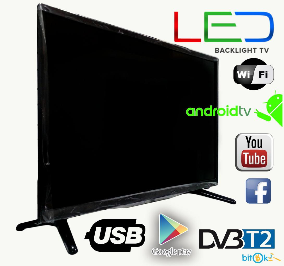 Телевизор LED backlight tv L 56" Smart TV WiFi, T2, USB/SD, HDMI, VGA, Android - фото 1 - id-p427439640