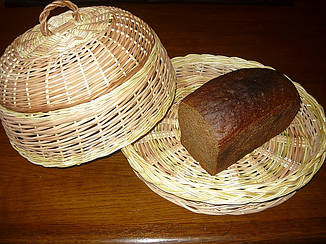 Хлібниця кругла з лози Арт.437н, фото 2