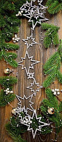 Новорічна прикраса "Гірлянда із зірок"0140