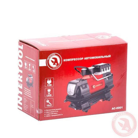 Компресор автомобільний 12В. INTERTOOL AC-0001, фото 1