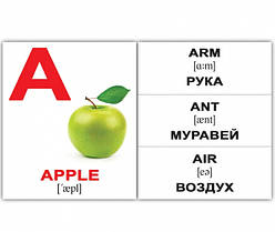 Картки Домана "Alphabet/Алфавіт" (росо-англійський)