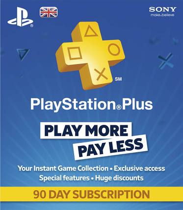 PSN 90 днів PlayStation Plus 3-х місячна підписка (UK), фото 2