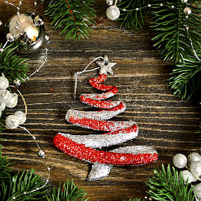 Новорічна прикраса Ялинка модерн мікс 0132, фото 2