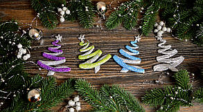 Новорічна прикраса Ялинка модерн мікс 0132, фото 3