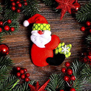 Новорічна прикраса Дід Мороз і Сніговик з ялинкою, фото 1