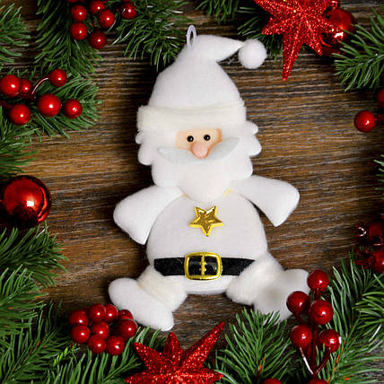 Новорічна прикраса Дід мороз (Сніговик)великий 0108, фото 2