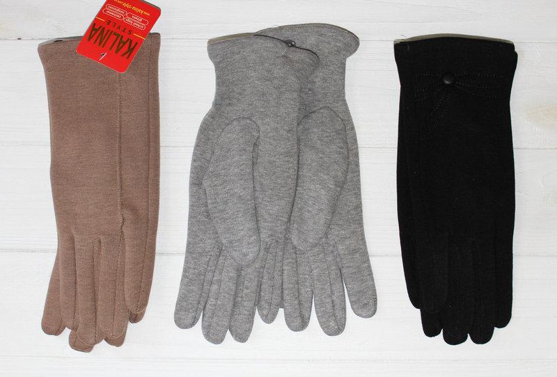Интересные, модные, чёрные женские перчатки из трикотажа, меха - фото 2 - id-p588812306