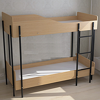 Ліжко двоярусне для гуртожитків (1990×890×1680h)