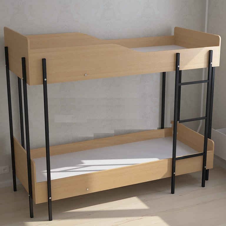 Кровать двухъярусная для общежитий (1990×890×1680h) - фото 1 - id-p588816908
