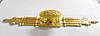 Ручка кнопка сучасна класика на підкладці MONE CLASSIC A1-220-46 GOLD глянсове золото, фото 3