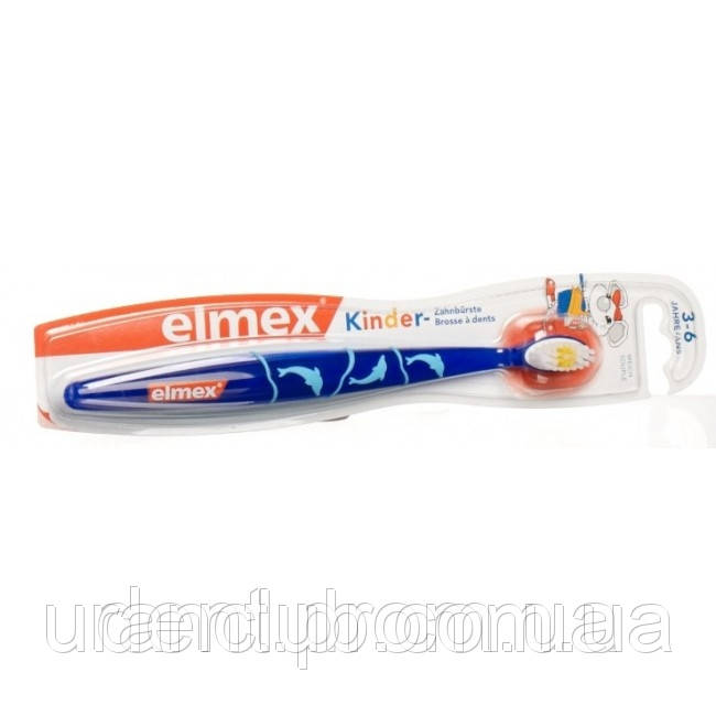 Детская зубная щетка Elmex Kinder + зубная паста Kinder 0-3лет 12мл - фото 3 - id-p41755151