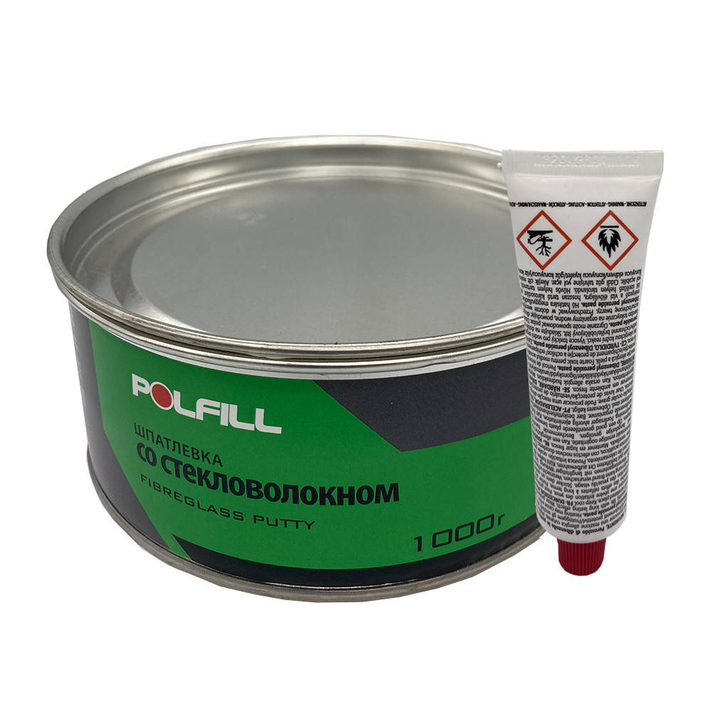 

Шпатлевка со стекловолокном, с отвердителем, Polfill, 1kg, 43115