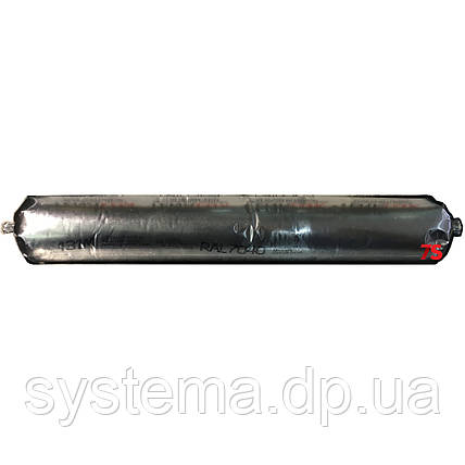 POLYFLEX-452 — Однокомпонентний герметик для будівельних конструкцій, 600 мл, сірий, фото 1