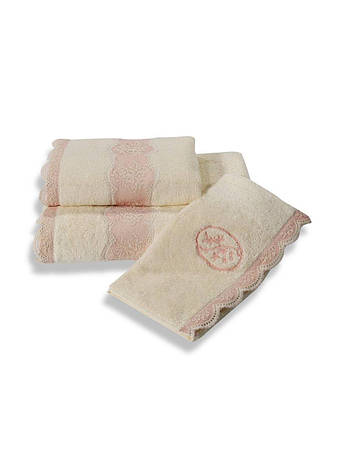Серветки Soft Cotton BUKET 30х50 3 штуки кремовий, 30*50, фото 1