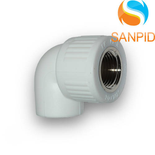 Полипропиленовый угольник Wavin Ekoplastik 90° 25х3/4" Белый ...