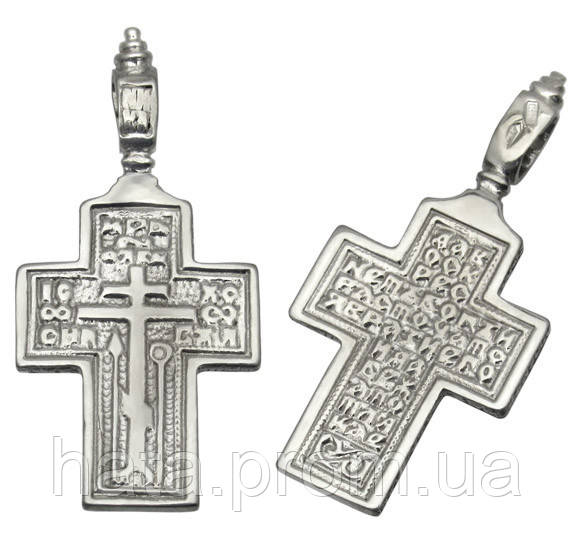 Срібний хрестик з Молитвою Чесному Хресту 1016кр