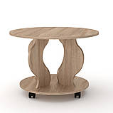 Стіл журнальний Ринг (Компаніт) 697х697х484мм, фото 6
